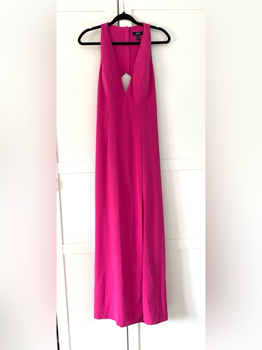 Aidan Mattox Fuschia Pink Sleeveless Gown Dress Size 8 Eveningwear Wedding Guest